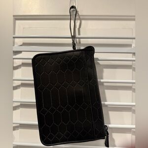 Aimee Kestenberg Black Hexagon Quilted Wristlet